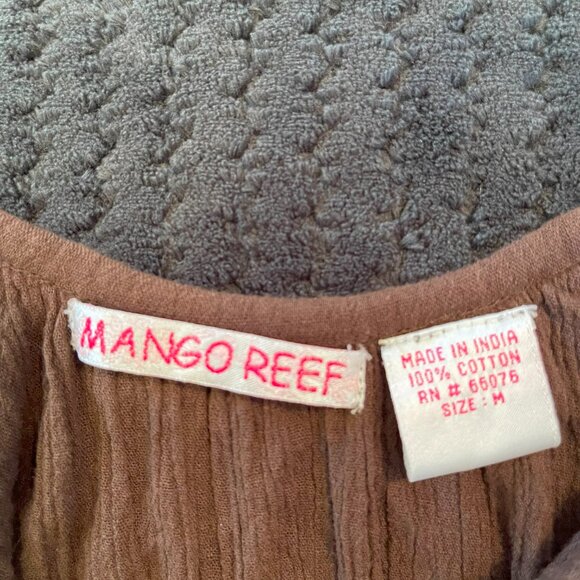 Women's Mango Reef Cap Sleeve Blouse - Picture 3 of 3